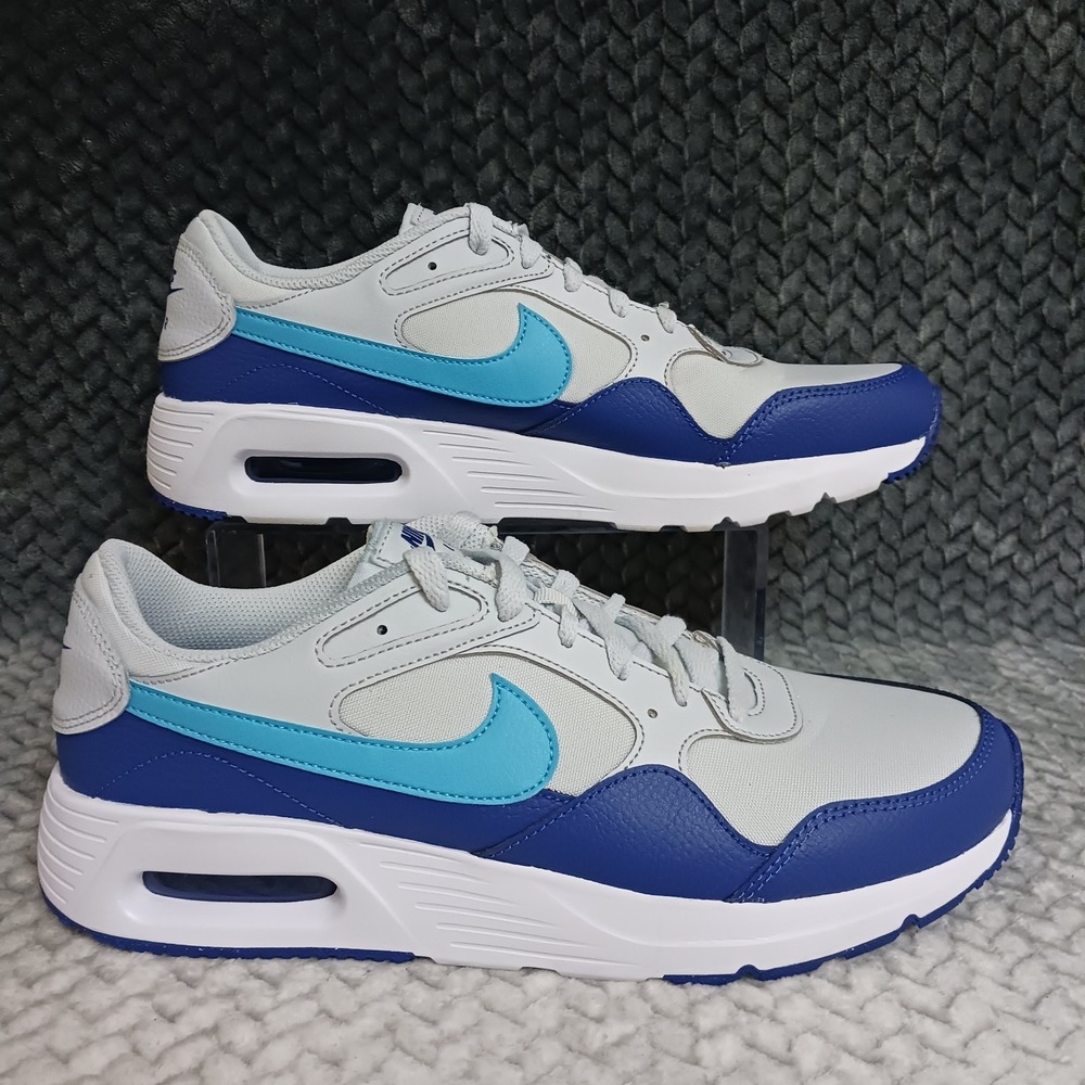 Nike Air Max SC Pure Platinum Racer Blue Men's Running Sneakers Shoes Size 11